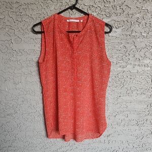 Violet & Claire Coral Sleeveless Blouse